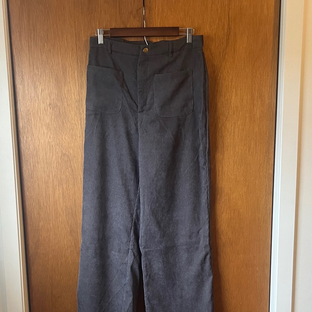 SHEIN Women's Wide Leg Gray Pants